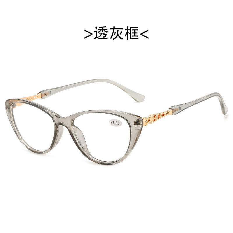 2023 Cateye Reading Glasses Women Prescription Presbyopic Optical Eyeglasses Eyewear For Vision Unisex +1+2+4