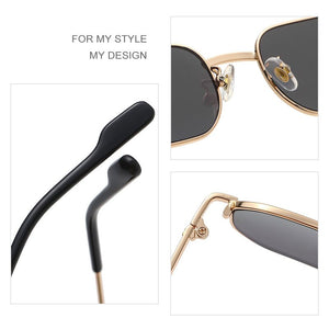 2023 Classic Polygon Small Sunglasses Men Lady  Steampunk Metal Frame Sun Glasses Women Elastic Legs Oculos De Sol