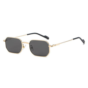 2023 Classic Polygon Small Sunglasses Men Lady  Steampunk Metal Frame Sun Glasses Women Elastic Legs Oculos De Sol