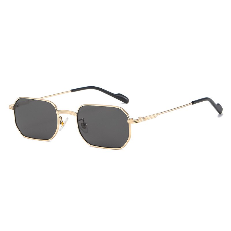 2023 Classic Polygon Small Sunglasses Men Lady  Steampunk Metal Frame Sun Glasses Women Elastic Legs Oculos De Sol