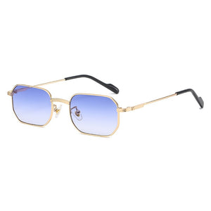 2023 Classic Polygon Small Sunglasses Men Lady  Steampunk Metal Frame Sun Glasses Women Elastic Legs Oculos De Sol