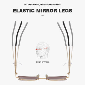 2023 Classic Polygon Small Sunglasses Men Lady  Steampunk Metal Frame Sun Glasses Women Elastic Legs Oculos De Sol