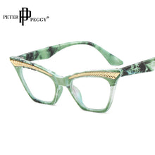Load image into Gallery viewer, 2023 Big Cat Eye Glasses Women Vintage Unique Frame Eyeglasses Female Leopard Spectacles Oculos Prescription Eyewear
