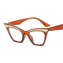 Load image into Gallery viewer, 2023 Big Cat Eye Glasses Women Vintage Unique Frame Eyeglasses Female Leopard Spectacles Oculos Prescription Eyewear