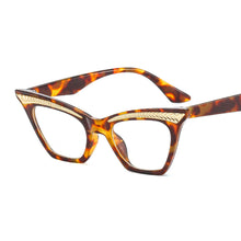 Load image into Gallery viewer, 2023 Big Cat Eye Glasses Women Vintage Unique Frame Eyeglasses Female Leopard Spectacles Oculos Prescription Eyewear