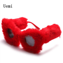 Load image into Gallery viewer, 2023 Cat Eye Sunglasses For Women Punk Soft Fluff  Sun Glasses Ladies Personality Trendy Shades UV400 Eyewear Wholes