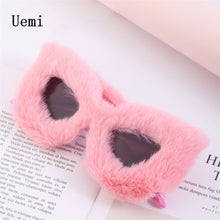 Load image into Gallery viewer, 2023 Cat Eye Sunglasses For Women Punk Soft Fluff  Sun Glasses Ladies Personality Trendy Shades UV400 Eyewear Wholes