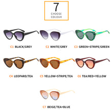 Carica l'immagine nel visualizzatore di Gallery, 2023 Cat Eye Sunglasses For Women Vintage Small Frame Ladies Sun Glasses Ins Popular Shades UV400 Eyewear