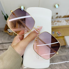 Load image into Gallery viewer, 2023 Classic Oversize Sunglasses Women Brand Designer Metal Big Frame  Shades Sun Glasses Eyewear Gafas UV400