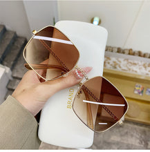 Load image into Gallery viewer, 2023 Classic Oversize Sunglasses Women Brand Designer Metal Big Frame  Shades Sun Glasses Eyewear Gafas UV400