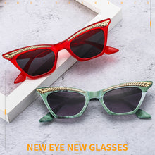 Load image into Gallery viewer, 2023 Designer Cat Eye Sunglasses For Women Modern Retro Eyebrow Decoration Sun Glasses Small  Trending Shades