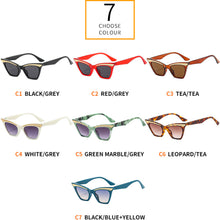 Load image into Gallery viewer, 2023 Designer Cat Eye Sunglasses For Women Modern Retro Eyebrow Decoration Sun Glasses Small  Trending Shades