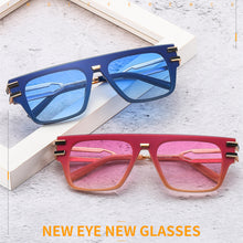 Carica l'immagine nel visualizzatore di Gallery, 2023 occhiali da sole quadrati firmati per donna uomo punk occhiali da sole moderni tonalità di tendenza vintage UV400 Eyewaer 