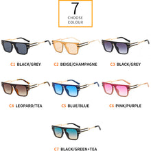 Carica l'immagine nel visualizzatore di Gallery, 2023 occhiali da sole quadrati firmati per donna uomo punk occhiali da sole moderni tonalità di tendenza vintage UV400 Eyewaer 