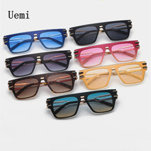 Carica l'immagine nel visualizzatore di Gallery, 2023 occhiali da sole quadrati firmati per donna uomo punk occhiali da sole moderni tonalità di tendenza vintage UV400 Eyewaer 