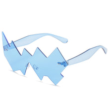 Load image into Gallery viewer, 2023 Funny Wave Party Sunglasses Women Oversized One Piece Sun Glasses Female Rimless Shades Men Oculos De Sol