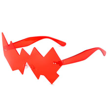 Load image into Gallery viewer, 2023 Funny Wave Party Sunglasses Women Oversized One Piece Sun Glasses Female Rimless Shades Men Oculos De Sol