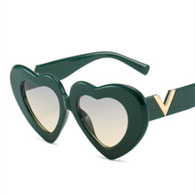 Load image into Gallery viewer, 2023 Love Women Sunglasses Heart  Brand Designer Retro Sun Glasses With V Ladies Ins Popular Shades UV400