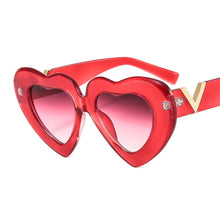 Load image into Gallery viewer, 2023 Love Women Sunglasses Heart  Brand Designer Retro Sun Glasses With V Ladies Ins Popular Shades UV400