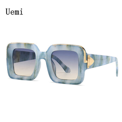 2023  Brand Designer Square Sunglasses For Women Men Vintage Oversized Frame Sun Glasses Trending Product Shad