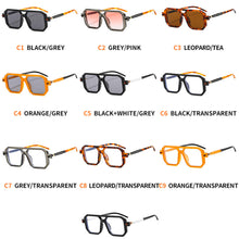 Load image into Gallery viewer, 2023 New  Square Sunglasses For Men Women Retro Double Bridges Clear Anti-Blu-Ray Glasses Frame Tranding Shades UV
