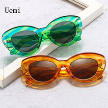 Load image into Gallery viewer, 2023 Oversized Cat Eye Women Sunglasses For Ladies Retro Leopard Shades UV400 Men Trending Oval Sun Glasses Ins Popu