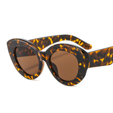 Load image into Gallery viewer, 2023 Oversized Cat Eye Women Sunglasses For Ladies Retro Leopard Shades UV400 Men Trending Oval Sun Glasses Ins Popu