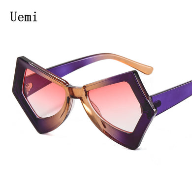 2023 Oversized Irregular Square Sunglasses For Women Men Vintage Designer Ladies Sun Glasses Ins Trending Shades UV4