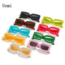 Load image into Gallery viewer, 2023 Rectangle Sunglasses For Women Men Jelly Color Small Square Frame Sun Glasses Beach Shades UV400 Trending