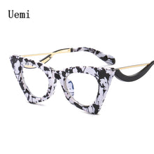 Carica l'immagine nel visualizzatore di Gallery, 2023 Retro Cat Eye Anti Blue Light Glasses For Women Vintage Clear Computer Eyeglasses Ladies Reading