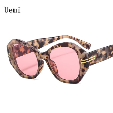 2023 Retro Irregular Frame Sunglasses For Women Men Vintage Oversized Trending Shades UV400 Ins Popular Eyeglasses