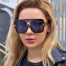 Load image into Gallery viewer, 2023 Retro Oversized Square Sunglasses For Women Men  Brand Designer Sun Glasses Modern Driving Shades uv400 E