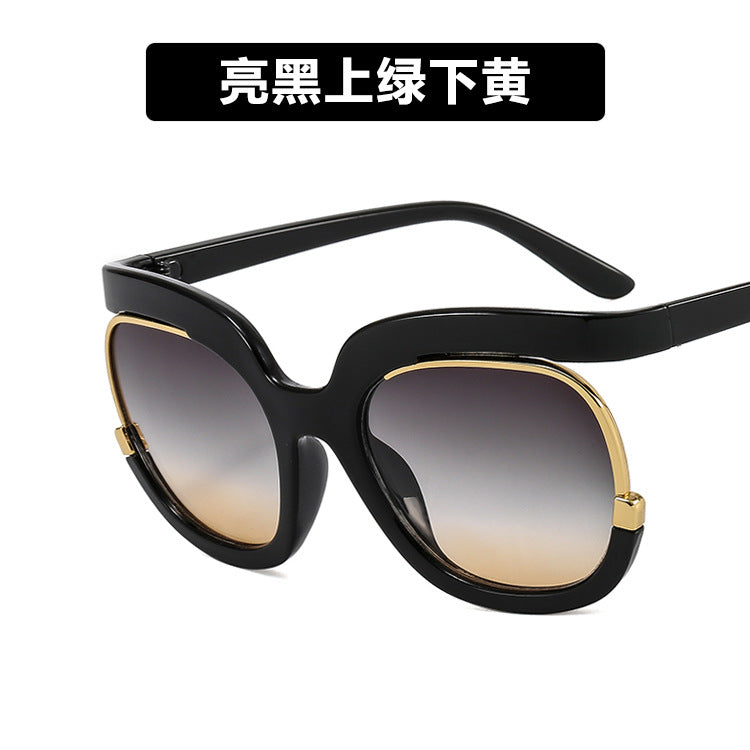 2023 Round Oversized Sunglasses For Women Men Retro Designer Ladies Sun Glasses Trending Product Shades UV400 Eyewea