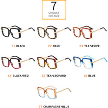 Load image into Gallery viewer, 2023 Square Anti Blue Light Women Glasses For Ladies Retro Oversized Frame Clear Reading Computer Eyeglasses Gafas R