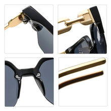 Load image into Gallery viewer, 2023 Square Sunglasses Woman Oversized Matal Chain For Glasses Women&#39;S  Designer Trend Shades UV400 Eyeglasses