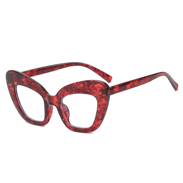 2023 Vintage Anti Blue Light Cat Eye Women Glasse Retro Designer Eyeglasse Frame Ladies Ins Trending Clear Computer