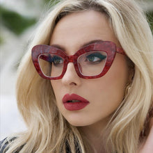 Load image into Gallery viewer, 2023 Vintage Anti Blue Light Cat Eye Women Glasse Retro Designer Eyeglasse Frame Ladies Ins Trending Clear Computer