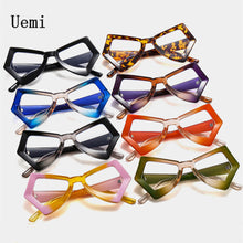 Load image into Gallery viewer, 2023 Women Anti Blue Light Glasses Oversized Irregular Square Frame Retro  Designer Clear Reading Compute