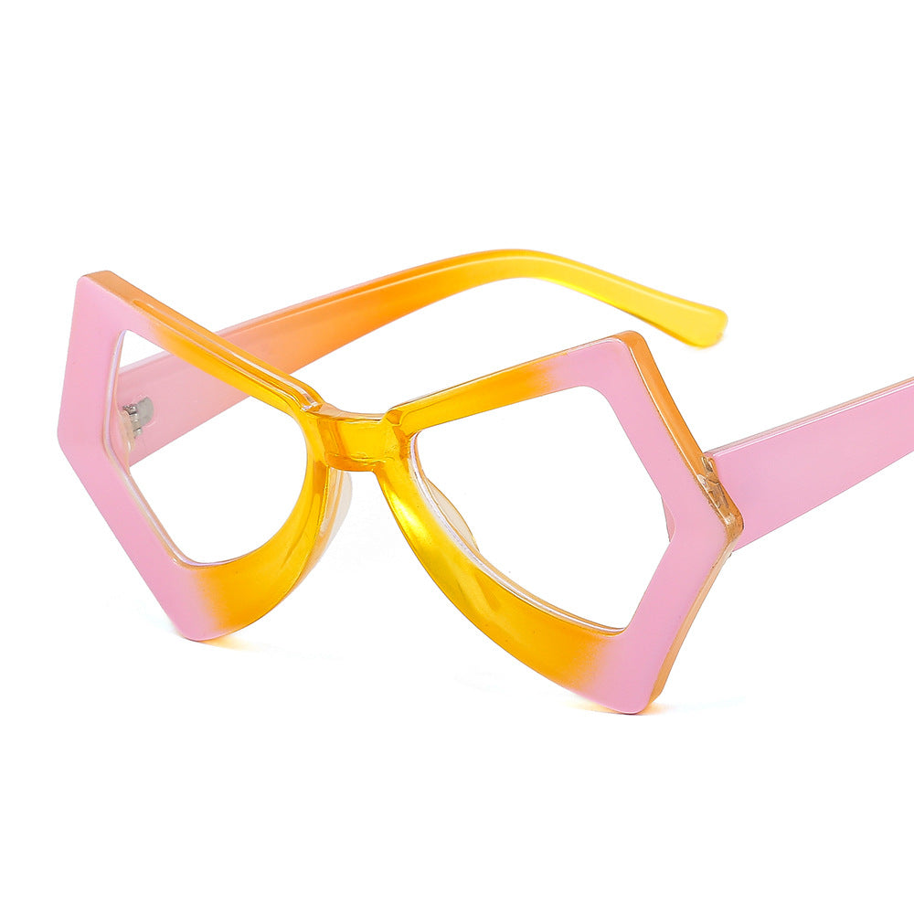 2023 Women Anti Blue Light Glasses Oversized Irregular Square Frame Retro  Designer Clear Reading Compute