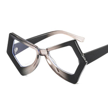 Load image into Gallery viewer, 2023 Women Anti Blue Light Glasses Oversized Irregular Square Frame Retro  Designer Clear Reading Compute