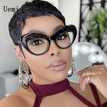Load image into Gallery viewer, 2023 Women Cat Eye Anti Blue Light Glasses For Ladies Oversized Leopard Frame Clear Eyeglasses Retro Computer Reding