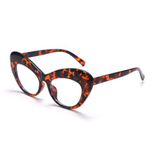 Load image into Gallery viewer, 2023 Women Cat Eye Anti Blue Light Glasses For Ladies Oversized Leopard Frame Clear Eyeglasses Retro Computer Reding