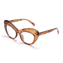 Load image into Gallery viewer, 2023 Women Cat Eye Anti Blue Light Glasses For Ladies Oversized Leopard Frame Clear Eyeglasses Retro Computer Reding