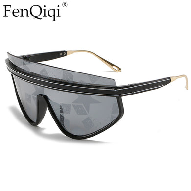 2023 Goggle Women Glasses Brand 2023 Oversized Semi-Rimless Gafas De Sol Mujer Vintage Sunglasses Designer