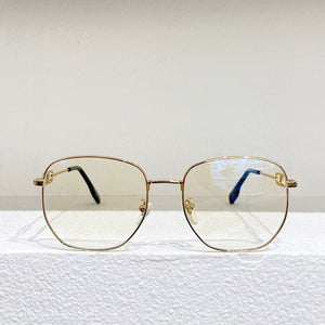 2023 Gold Silver Black Metal Polygonal Frame B1365  Men's Prescription Glasses Women's Myopia Glasses
