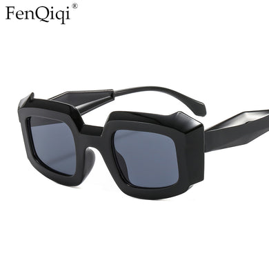 2023 Gradient Classic Thick Frame Amber Sunglasses  Designer Glasses UV400 Unisex Trend Lunettes De Soleil Pour Femmes