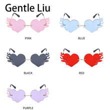 Load image into Gallery viewer, 2023 Heart Sunglasses Women Brand Designer Funny Sun Glasses Female Retro Cool Rimless Eyeglasses Ladies UV400 Protection