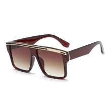 Load image into Gallery viewer, 2023  Brand Sunglasses Women Retro Oversized Square Sunglasses Transparent Leopard Print Transparent Eyewear