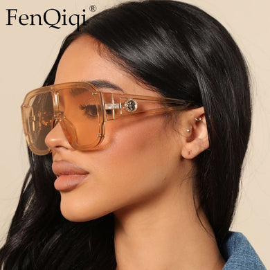 2023  Designer Oversized Frame Gradient Vintage Sunglasses Large Frame Sunglasses UV400 Occhiali Da Sole