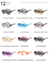 Load image into Gallery viewer, 2023  Designer Oversized Frame Gradient Vintage Sunglasses Large Frame Sunglasses UV400 Occhiali Da Sole